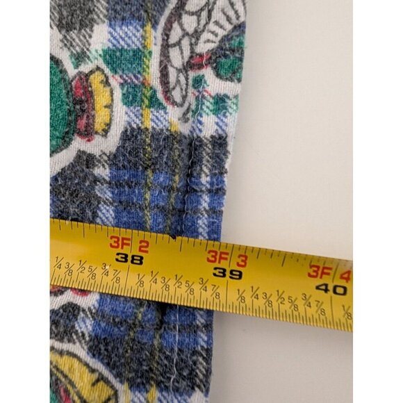 Handmade Plaid Marvin the Martian Nightgown Womens Size XL Flannel Oversize - Picture 10 of 10